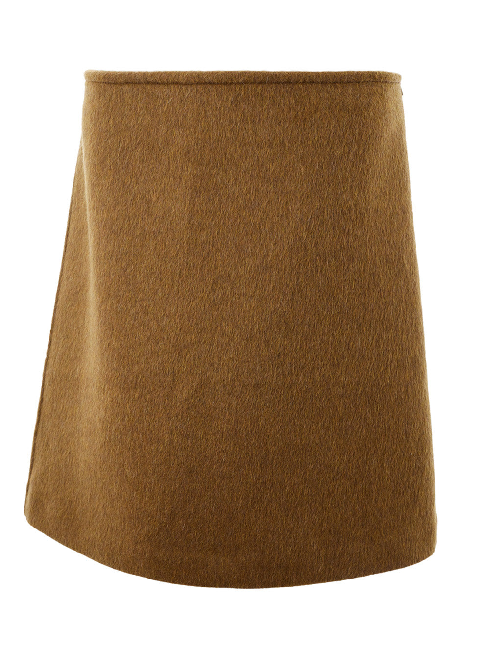 Bottega Veneta Brown Wool Mohair Skirt