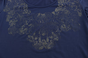 Ermanno Scervino Blue Modal Stretch T-shirt