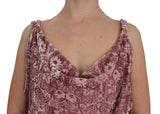 Exte Pink Floral Print Viscose Silk Blouse Top