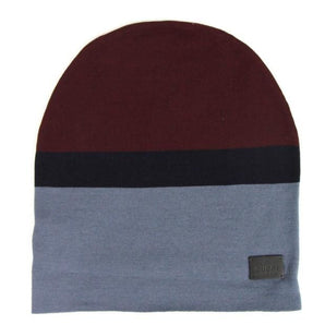 Gucci Unisex Burgundy Blue Wool Beanie Medium Knit Cap