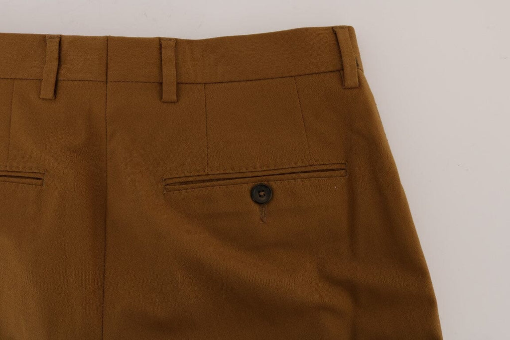 Dolce & Gabbana Brown Stretch Cotton Pants