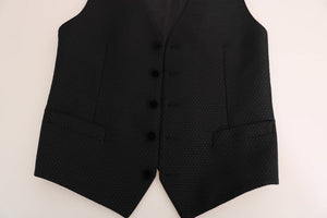 Dolce & Gabbana Black Polka Dot Pattern Vest Dolce & Gabbana 