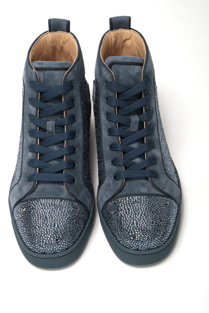 Louis Junior Spikes Blue Calf leather - Men Shoes - Christian