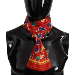 Dolce & Gabbana Elegant Multicolor Silk Men's Scarf