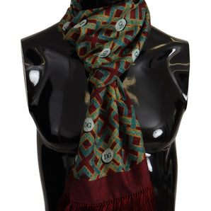 Dolce & Gabbana Elegant Multicolor Silk Men's Scarf Wrap