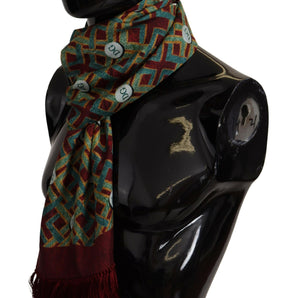 Dolce & Gabbana Elegant Multicolor Silk Men's Scarf Wrap