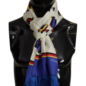 Dolce & Gabbana Multicolor Silk Men's Scarf Wrap