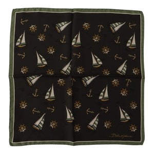 Dolce & Gabbana Elegant Multicolor Silk Men's Square Scarf