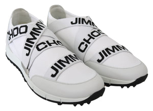 Jimmy Choo Toronto White/Black Nappa/Knit Sneakers Jimmy Choo 