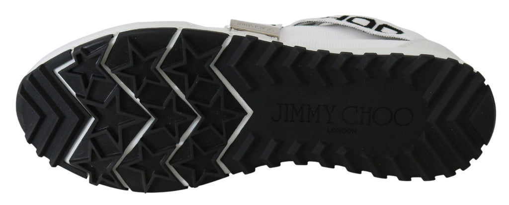 Jimmy Choo Toronto White/Black Nappa/Knit Sneakers Jimmy Choo 