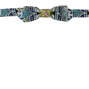 Dolce &amp; Gabbana Majolica Print Silk Bow Tie