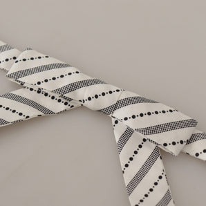 Dolce &amp; Gabbana Chic Polka Dot Silk Bow Tie