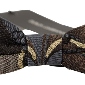 Dolce &amp; Gabbana Elegant Multicolor Silk Bow Tie