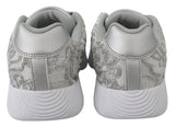 Plein Sport Silver Polyester Runner Joice Sneakers Shoes Plein Sport 