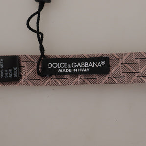 Dolce &amp; Gabbana Elegant Silk Gray Bow Tie - Men's Formalwear