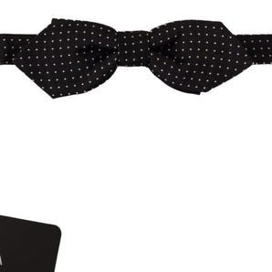 Dolce &amp; Gabbana Exquisite Silk Polka Dot Bow Tie