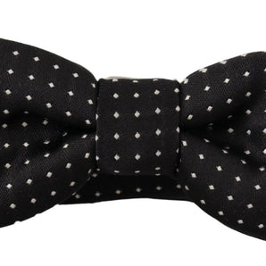 Dolce &amp; Gabbana Exquisite Silk Polka Dot Bow Tie