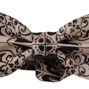 Dolce &amp; Gabbana Elegant Multicolor Silk Bow Tie