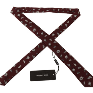 Dolce &amp; Gabbana Maroon Elegance Silk Tie