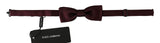Dolce & Gabbana Men Violet 100% Silk Adjustable Neck Papillon Bow Tie Dolce & Gabbana 