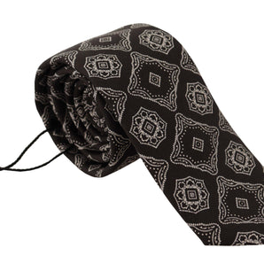 Dolce &amp; Gabbana Elegant Silk Geometric Bow Tie