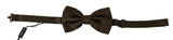 Dolce & Gabbana Brown Polka Dots Silk Adjustable Neck Papillon Men Bow Tie Dolce & Gabbana 