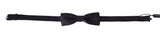 Dolce & Gabbana Gray Pattern Silk Adjustable Neck Papillon Bow Tie Dolce & Gabbana 
