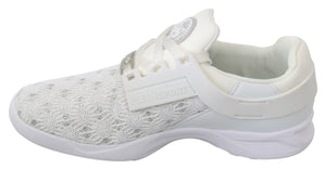 Philipp Plein White Polyester Casual Sneakers Shoes Philipp Plein 