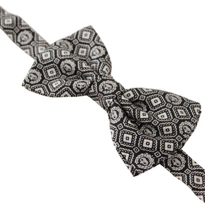 Dolce &amp; Gabbana Elegant Silk Black Bow Tie