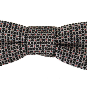 Dolce &amp; Gabbana Elegant Black Silk Bow Tie