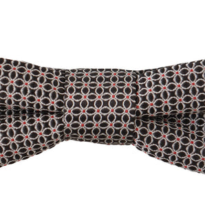 Dolce &amp; Gabbana Elegant Black Silk Bow Tie