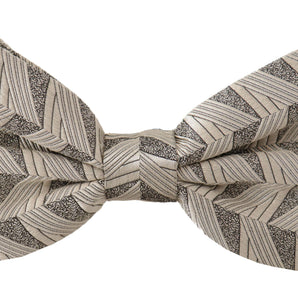 Dolce &amp; Gabbana Elegant Silk Gray Bow Tie