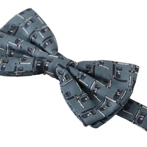 Dolce &amp; Gabbana Elegant Silk Blue Bow Tie