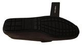 Dolce & Gabbana Brown Leather Flat Slip On Mocassin Shoes Dolce & Gabbana 