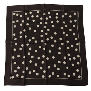 Dolce & Gabbana Elegant Silk Polka Dot Men's Scarf