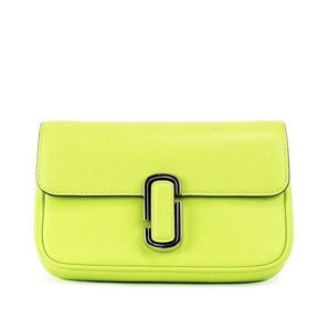 Marc Jacobs The J Marc Green Glow Smooth Leather Shoulder Crossbody Handbag