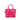 Marc Jacobs The Shiny Crinkle Micro Tote Bolso bandolera de cuero magenta