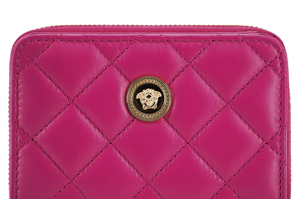Michael Kors Fuchsia Leather Zip Around Wallet