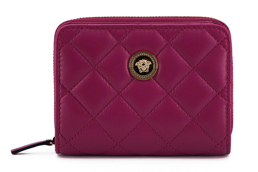 Fuchsia Quilted Trifold Wallet