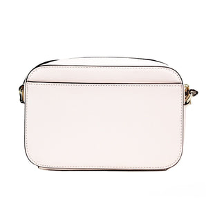 Kate Spade Staci Mini bolso cruzado de piel Saffiano rosa claro para cámara