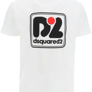 Dsquared² White Cotton T-Shirt, Nahim - Luxury Wardrobe