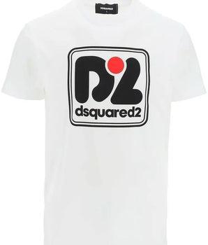 Dsquared² White Cotton T-Shirt, Nahim - Luxury Wardrobe