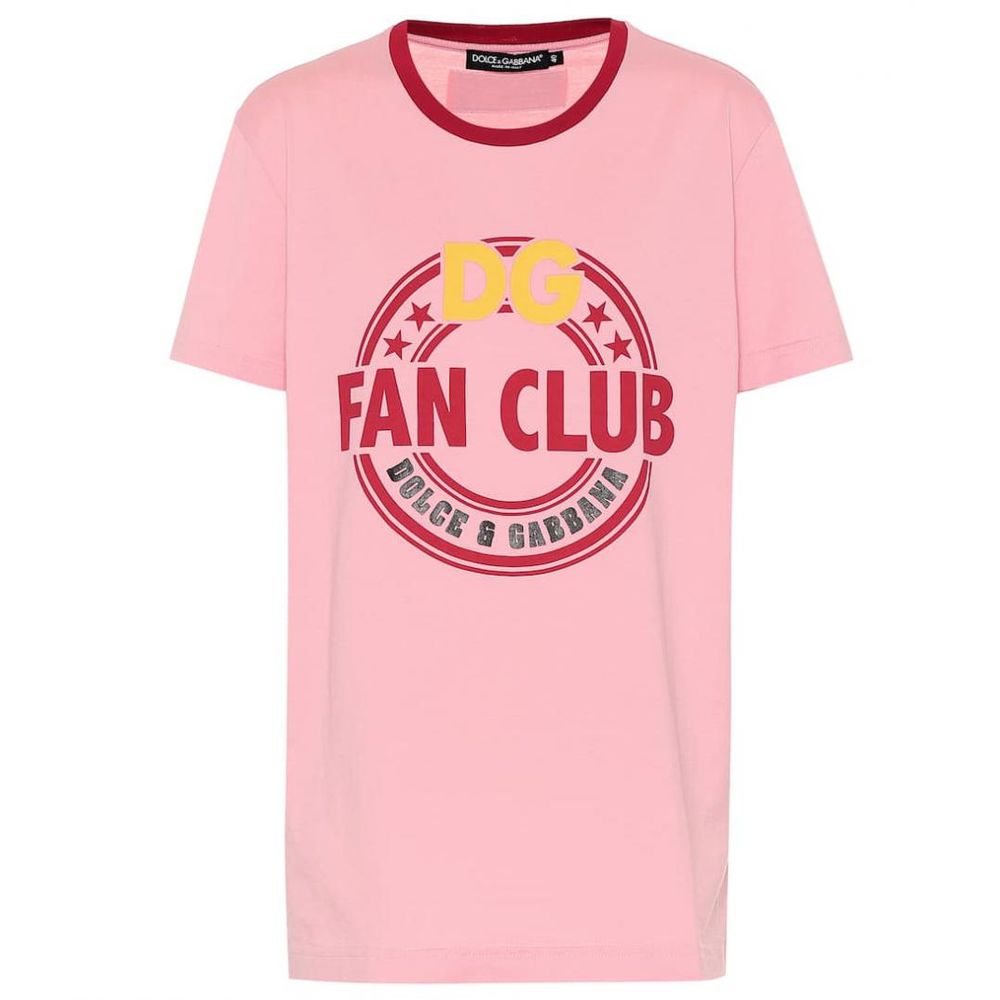 Dolce & Gabbana Pink Cotton Tops & T-Shirt