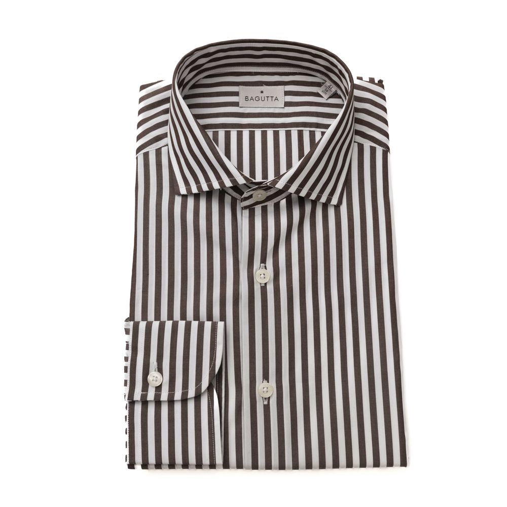Bagutta Classic French Collar Cotton Shirt - Medium Fit