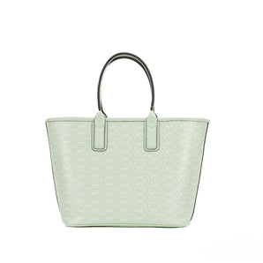 Michael Kors Michael Kors Jodie Small Jacquard Logo Recycled Polyester Tote Handbag Atom Green, Nahim - Luxury Wardrobe