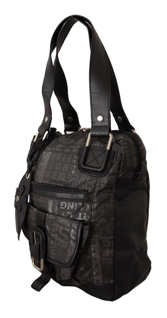 WAYFARER Black Printed Logo Shoulder Handbag Purse Bag