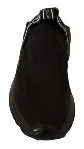 Dolce & Gabbana Black Slip On Women Low Top Sorrento Sneakers Shoes Dolce & Gabbana 