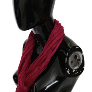 John Galliano Bordeaux Elegance Foulard Shawl Scarf