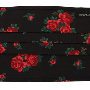 Dolce &amp; Gabbana Elegant Floral Cotton Pleated Face Mask