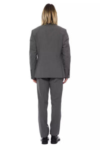 Billionaire Italian Couture Gray Wool Suit Billionaire Italian Couture 